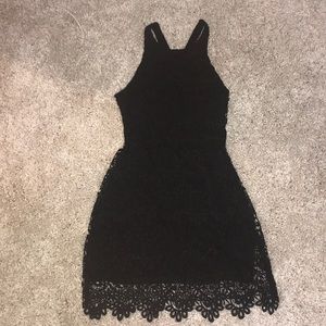 Black Laced Dress From Holister